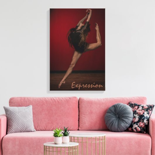 Dance Art Expression Dancer Canvas Afdruk (Insitu (Woonkamer))