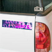 Dance Art in roze Bumpersticker (Op Truck)