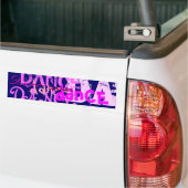 Dance Art in roze Bumpersticker (Op Truck)