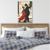 Dance Art, Tango, Red, Black, Latijn Dance Canvas Afdruk (Insitu (Slaapkamer))