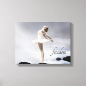 Dance Art, zwart-wit, ballet, vrijheid Canvas Afdruk (Voorkant)