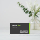 Dance Artist - Modern minimalist Green Visitekaartje (Staand voorkant)