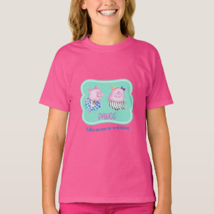 Dance as Niemand kijkt naar Happy Dansende Pigs T T-shirt