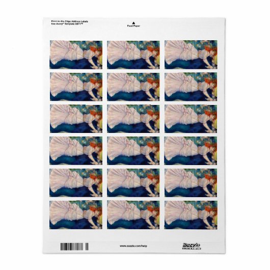 Dance at Bougival, 1883 by Pierre-Auguste Renoir Etiket (Full Sheet)