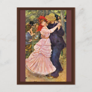 Dance at Bougival by Pierre-Auguste Renoir Briefkaart