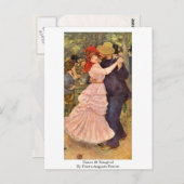 Dance at Bougival by Pierre-Auguste Renoir Briefkaart (Voorkant / Achterkant)