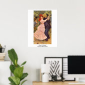 Dance at Bougival by Pierre-Auguste Renoir Poster (Thuiskantoor)