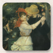 Dance at Bougival by Pierre Renoir,  kunst Bier Onderzetter (Voorkant)