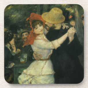 Dance at Bougival by Pierre Renoir,  kunst Bier Onderzetter