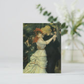 Dance at Bougival by Pierre Renoir,  kunst Briefkaart (Staand voorkant)