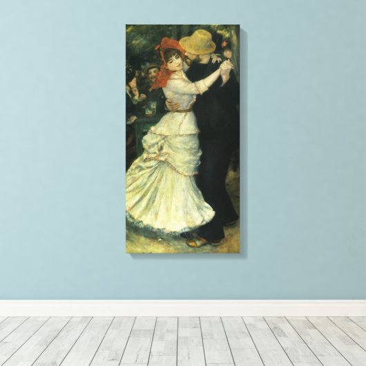 Dance at Bougival by Pierre Renoir,  kunst Canvas Afdruk (Insitu (Houten vloer))