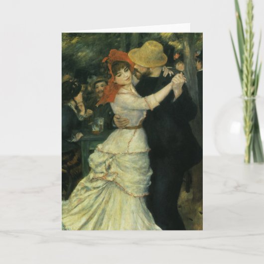 Dance at Bougival by Pierre Renoir, kunst Kaart (Voorkant)