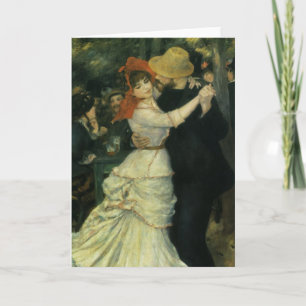 Dance at Bougival by Pierre Renoir,  kunst Kaart