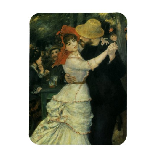 Dance at Bougival by Pierre Renoir, kunst Magneet (Verticaal)