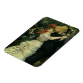 Dance at Bougival by Pierre Renoir, kunst Magneet (Linkerzijde)