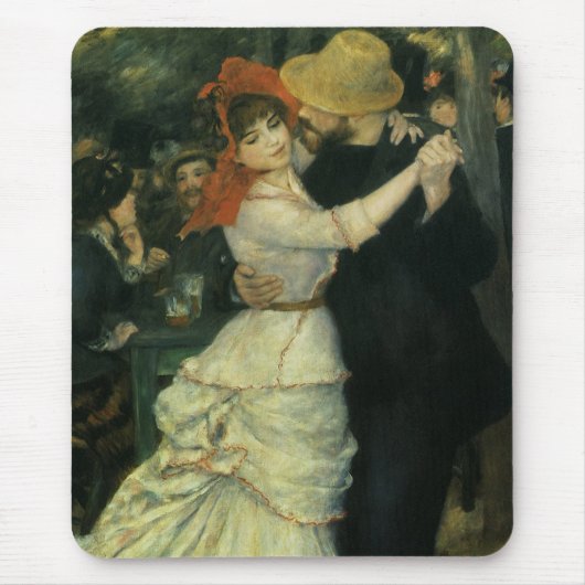 Dance at Bougival by Pierre Renoir, kunst Muismat (Voorkant)