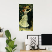 Dance at Bougival by Pierre Renoir,  kunst Poster (Thuiskantoor)
