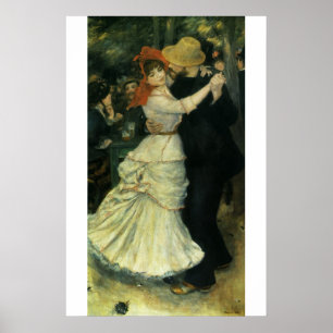 Dance at Bougival by Pierre Renoir, kunst Poster