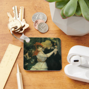 Dance at Bougival by Pierre Renoir, kunst Sleutelhanger