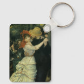 Dance at Bougival by Pierre Renoir,  kunst Sleutelhanger (Achterkant)