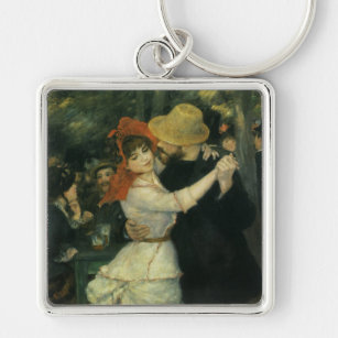 Dance at Bougival by Pierre Renoir,  kunst Sleutelhanger