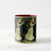 Dance at Bougival by Pierre Renoir,  kunst Tweekleurige Koffiemok (Center)