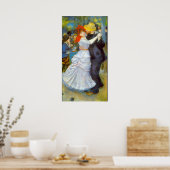 Dance at Bougival by Pierre Renoir Poster (Keuken)