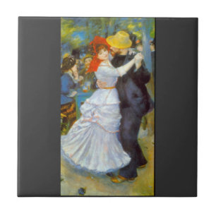 Dance at Bougival by Pierre Renoir Tegeltje
