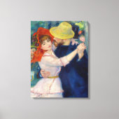 Dance at Bougival, Couple by Pierre-Auguste Renoir Canvas Afdruk (Voorkant)