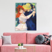Dance at Bougival, Couple by Pierre-Auguste Renoir Canvas Afdruk (Insitu (Woonkamer))