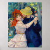 Dance at Bougival, Couple by Pierre-Auguste Renoir Poster (Voorkant)