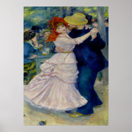 Dance at bougival - Pierre Auguste Renoir Poster