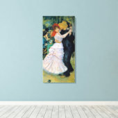 Dance at Bougival Renoir Fine Art Canvas Afdruk (Insitu (Houten vloer))