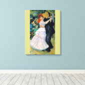 Dance at Bougival Renoir Fine Art Canvas Afdruk (Insitu (Houten vloer))