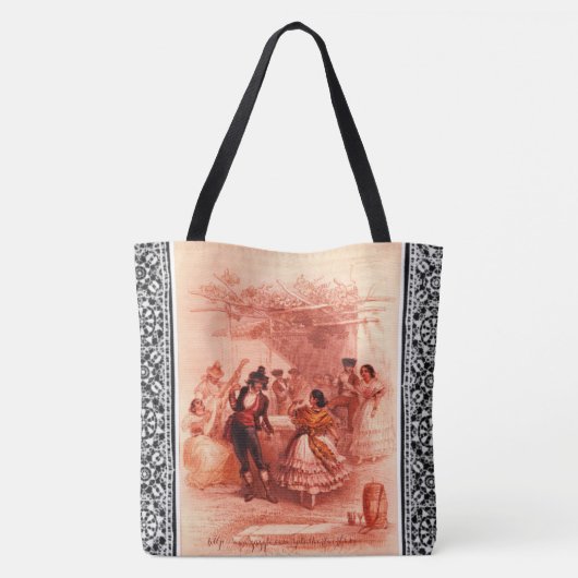 "Dance at Granada" Tote Bag (Achterkant)