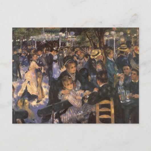 Dance at Le Moulin de la Galette by Pierre Renoir Briefkaart (Voorkant)