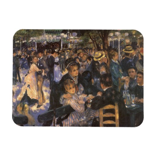 Dance at Le Moulin de la Galette by Pierre Renoir Magneet (Horizontaal)