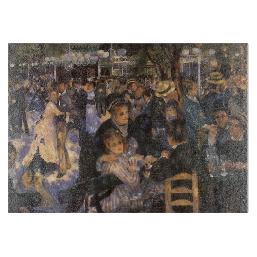 Dance at Le Moulin de la Galette by Pierre Renoir Snijplank (Voorkant)