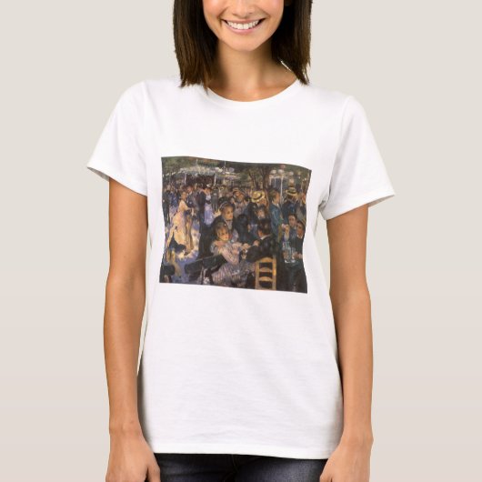 Dance at Le Moulin de la Galette by Pierre Renoir T-shirt (Voorkant)