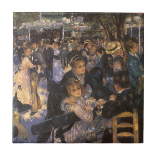 Dance at Le Moulin de la Galette by Pierre Renoir Tegeltje