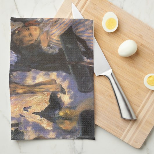 Dance at Le Moulin de la Galette by Pierre Renoir Theedoek (Quarter Fold)