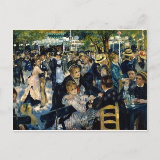 Dance at Le Moulin de la Galette by Renoir Briefkaart (Voorkant)