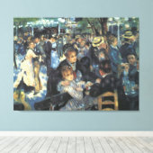 Dance at Le Moulin de la Galette by Renoir Canvas Afdruk (Insitu (Houten vloer))