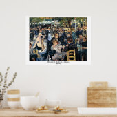 Dance at Le Moulin de la Galette by Renoir Poster (Keuken)