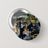 Dance at Le Moulin de la Galette by Renoir Ronde Button 5,7 Cm (Voorkant /achterkant)