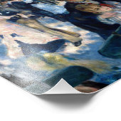 Dance at Le Moulin de la Galette Foto Afdruk (Hoek)