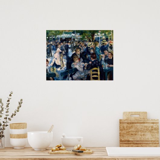 Dance at Le Moulin de la Galette Poster (Keuken)