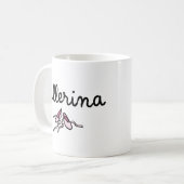 Dance Ballerina 2-zijdige Mok (Voorkant links)
