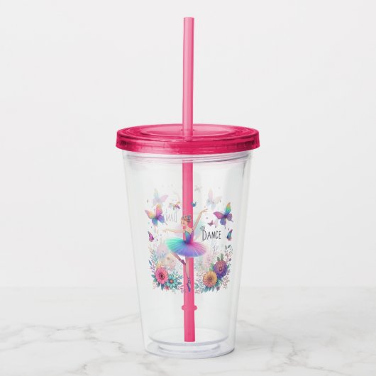 Dance Ballerina Acryl Drinkbeker (Voorkant)