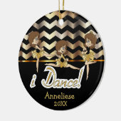 Dance - Ballerina Girls Ceramic Ornament (Links)